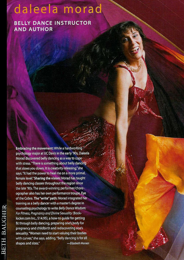 Review of Sacramento Belly Dance Instructor and Author Daleela Morad, by Elizabeth Marxen of Sacramento Magazine