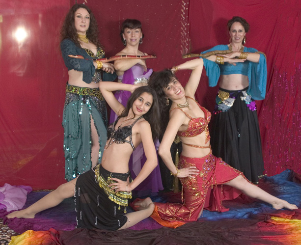 Sacramento's Sirens of Arabia Belly Dance Troupe with Snakes