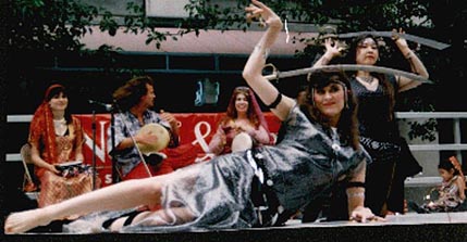 Daleela belly dances at Sacramento's Fringe Arts Festival