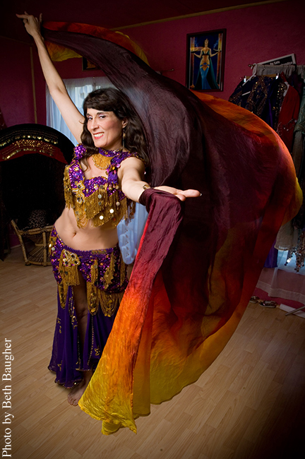 Daleela posing for Sacramento Magazine